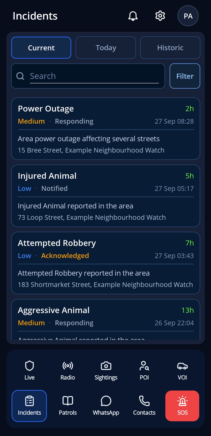Incidents